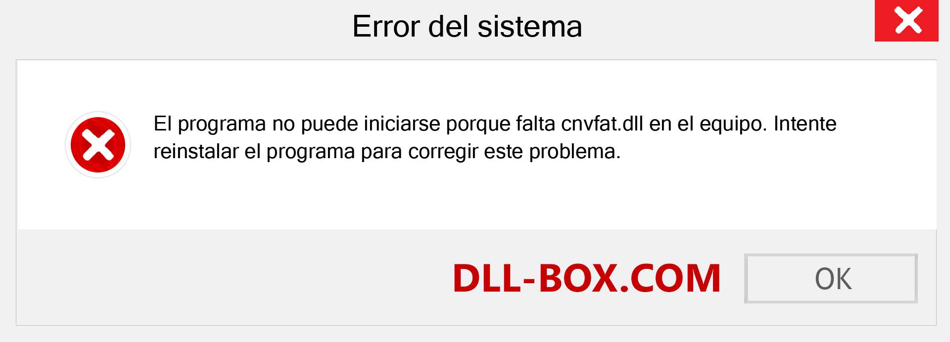 ¿Falta el archivo cnvfat.dll ?. Descargar para Windows 7, 8, 10 - Corregir cnvfat dll Missing Error en Windows, fotos, imágenes